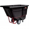 Rubbermaid Polyethylene Tilt Truck: 38.5"H X 28"W X 60.5"L