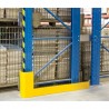 Racking Aisle Protector: 46-1/2"L Single Left Wrap Around
