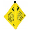 RUBBERMAID POP-UP SAFETY CONE: Caution Wet Floor