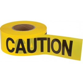 Barricade Tape: "CAUTION" 2.0 mil boxed.