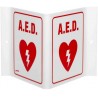 AED V Wall Sign